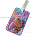 custom promotion soft PVC luggage tag/ ID tag